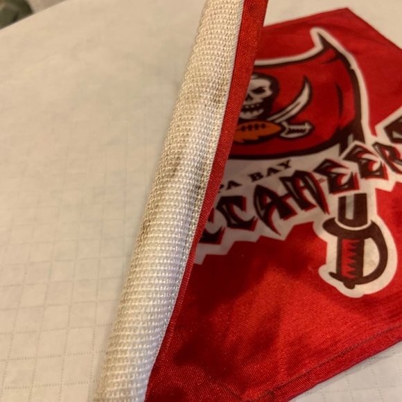 Tampa Bay Buccaneers Flag Logo NFL Fabric Car Mount Flag Red/White - Picture 11 of 16